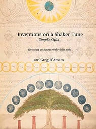 Inventions on a Shaker Tune Orchestra sheet music cover Thumbnail